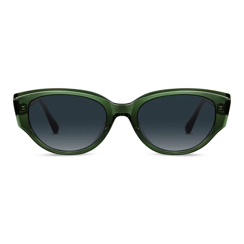 HORIEN Plate Frame Oval Sunglasses Unisex-6
