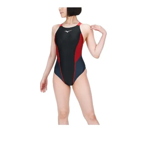 Mizuno One-piece Swimsuit Women's Black Red