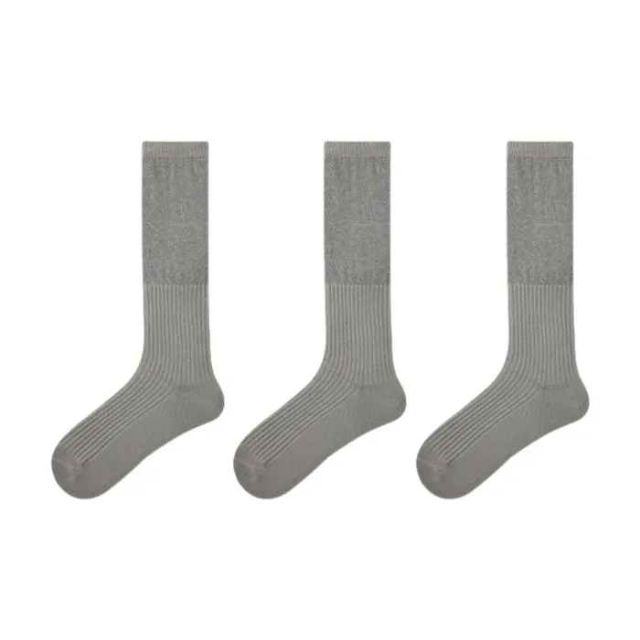 Vine Color Knee High Socks Unisex 3 Pack-5