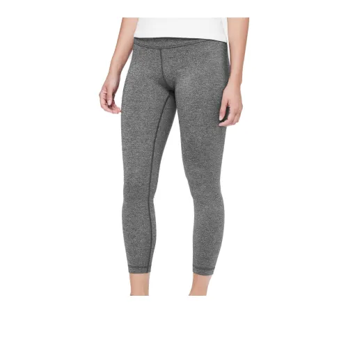 Lululemon Wunder Under Athletic Trousers Women's Black Gray
