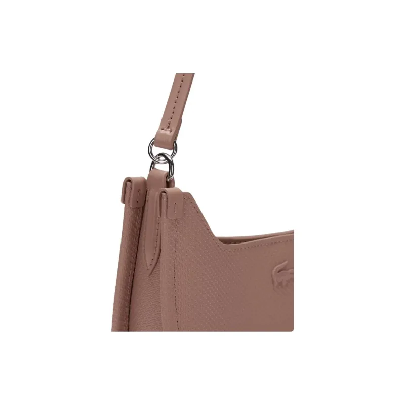 LACOSTE Cow Leather Shoulder Bag Crossbody Bag Small Size Women's Pink-5