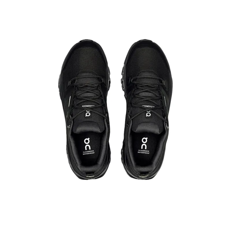 On Women's Cloudrock Low Waterproof 'Triple Black' Women's-3