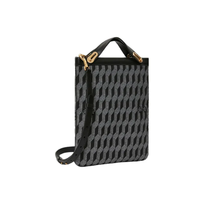 AU DEPART Elysées Reflex Logo Printed Tote Bag-4