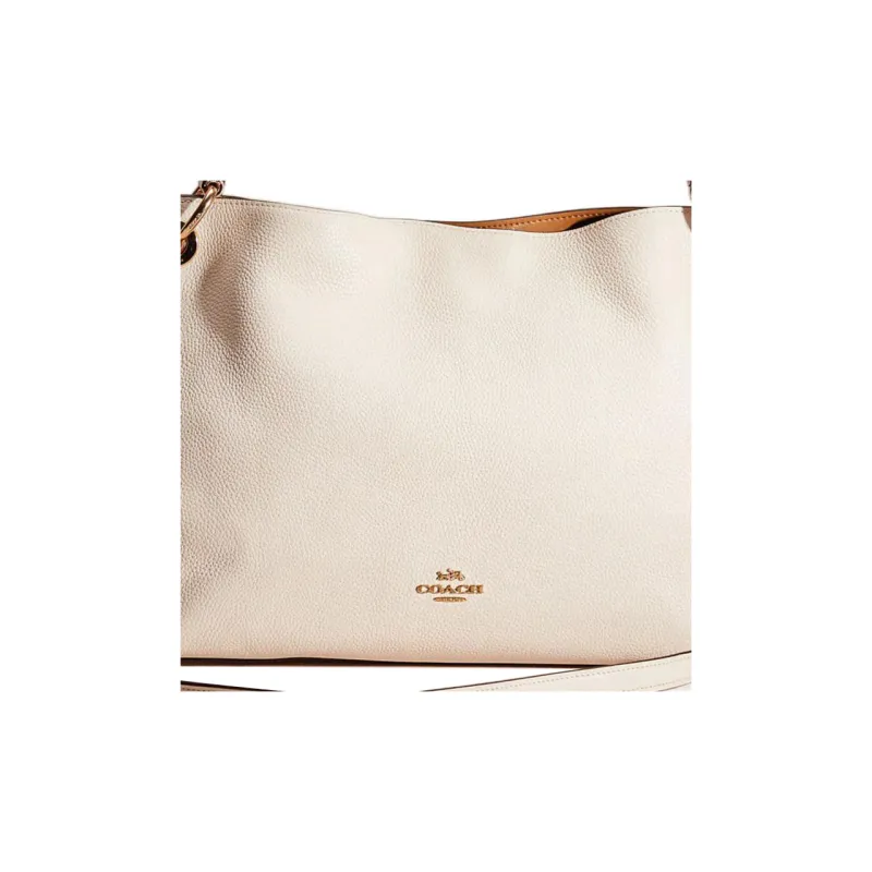 COACH Clarkson Pebbled Leather Shoulder Bag Hobo Bag Portable Crossbody Bag Shoulder Bag Women's Ecru-2