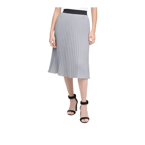 CALVIN KLEIN Casual Long Skirts Women's Gray