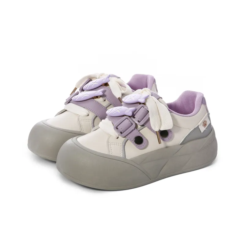 Lovely You Lightweight Anti Slip And Wear Resistant Low Top Skateboard Shoes Women's-38