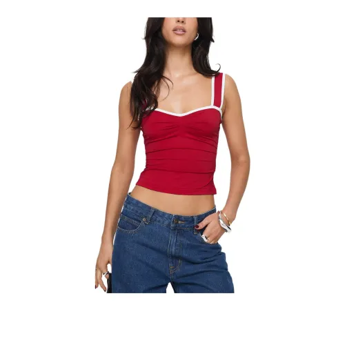 PRINCESS POLLY LAST WORDS TOP Camisole Women's Red/Red
