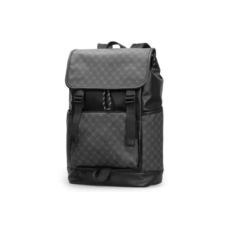 Slazenger PU Laptop Bags Backpacks Regular Unisex Black/White-7