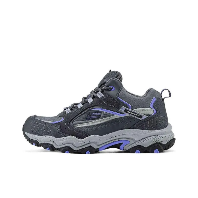 Skechers OUTDOOR Cushioning Wear Resistant Mid Top Trekking Shoes Women's Dark Gray-0
