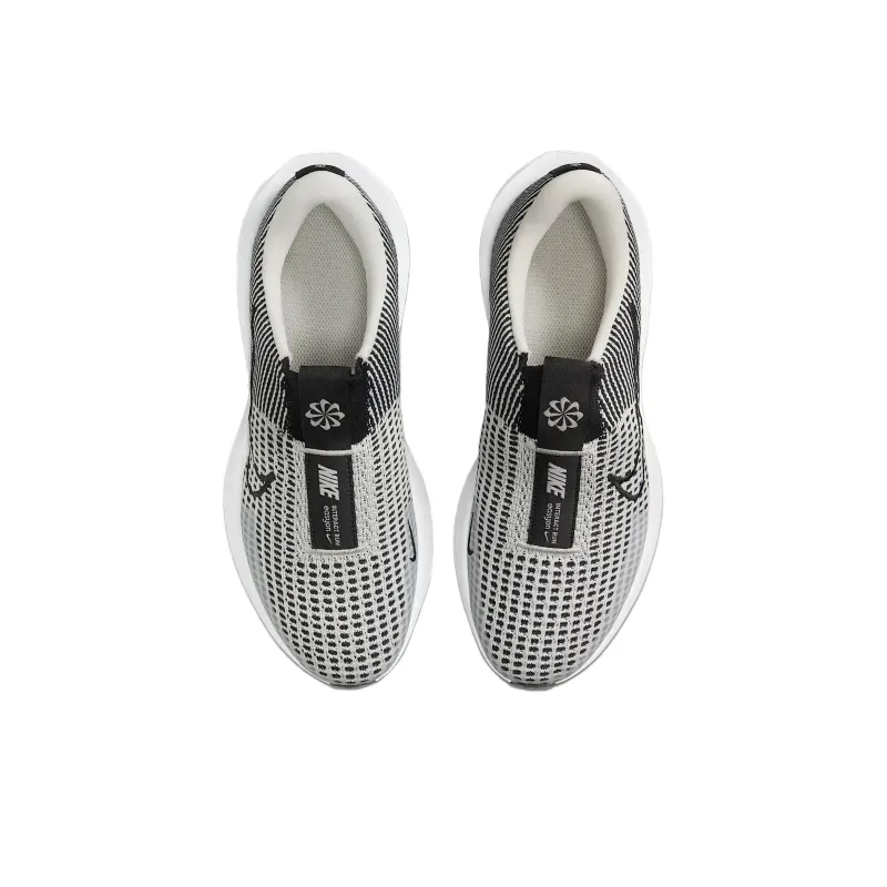 Nike Interact Run EasyOn Light Bone White Black Women's-3