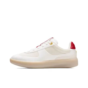 Lululemon Anti Slip Wear Resistant Low Top Casual Shoes Women's White Red
