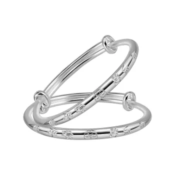 YINDIEFANG Sterling Silver 999 Bangles Kids'