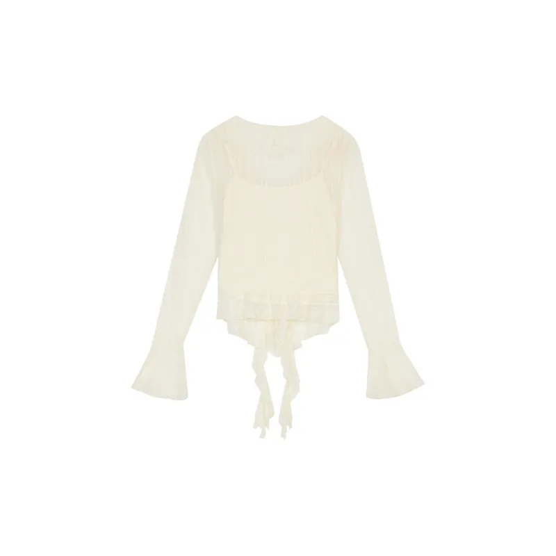 ELF SACK Chiffon Shirts Women's-6