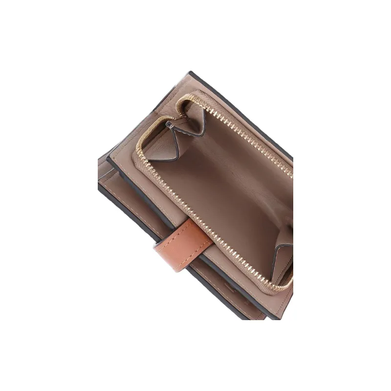 LOEWE Calfskin Wallet Women's Brown-4