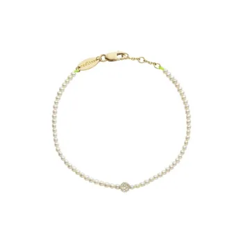 Redline Diamond 18K Gold Pearl Bracelets Women's Gold