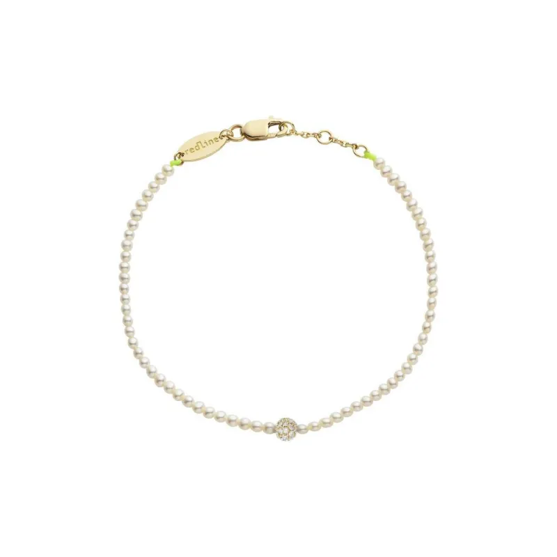 Redline Diamond 18K Gold Pearl Bracelets Women's Gold-0