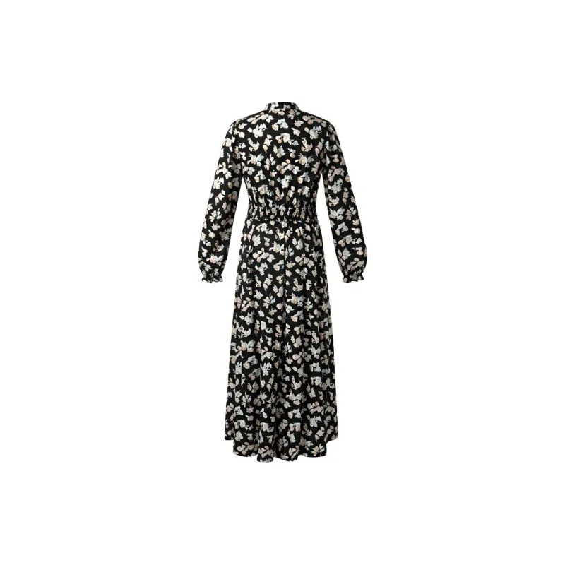 GOELIA Long Sleeved Dress Women's Light Pink Pomegranate Flower-1
