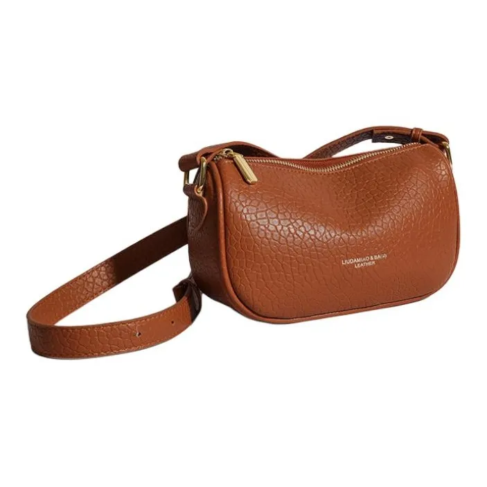 OKEKE Pu Crossbody Bag Shoulder Bag Regular Unisex Dark Brown/Black/Khaki/Light Brown-10