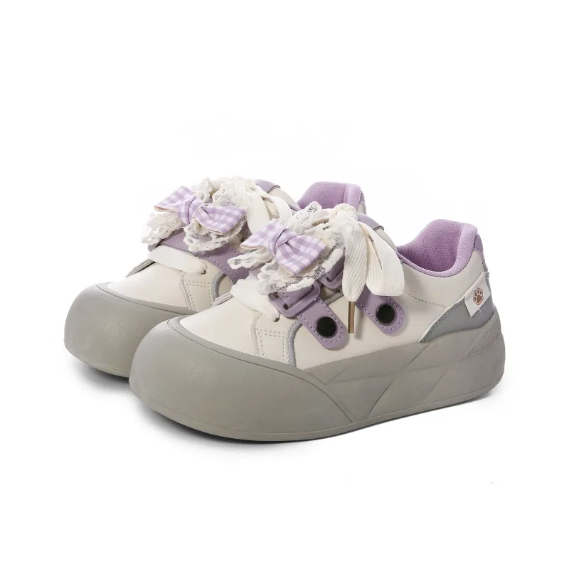 Lovely You Lightweight Anti Slip And Wear Resistant Low Top Skateboard Shoes Women's-32