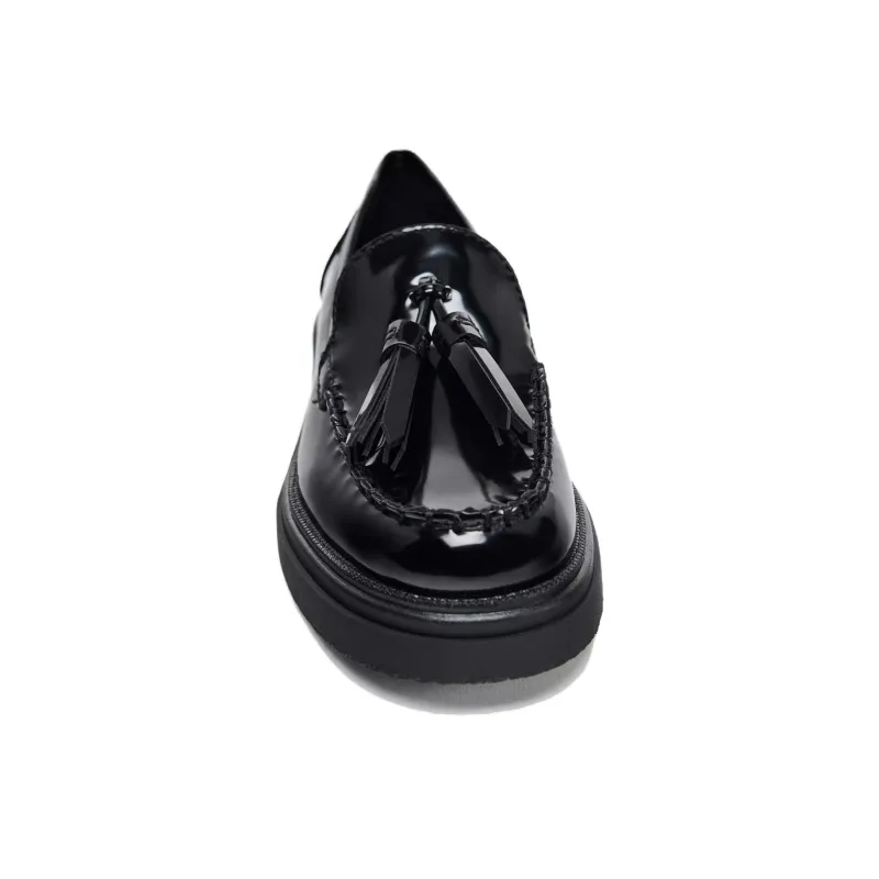 ZARA Loafers Women's Black-4