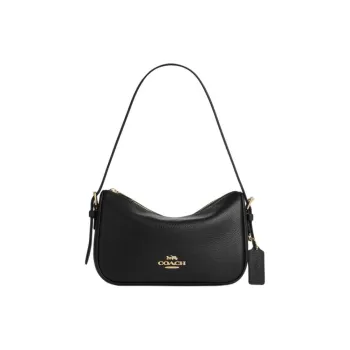 COACH Kailey Cow Leather Handbag, Shoulder Bag Medium Size Women's Black