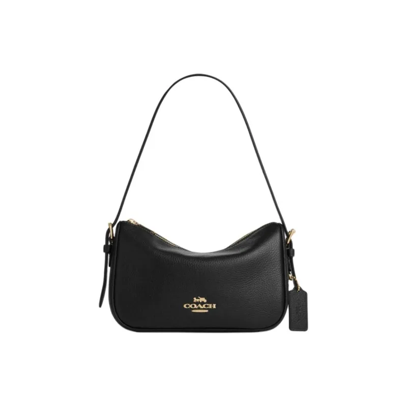 COACH Kailey Cow Leather Handbag, Shoulder Bag Medium Size Women's Black-0