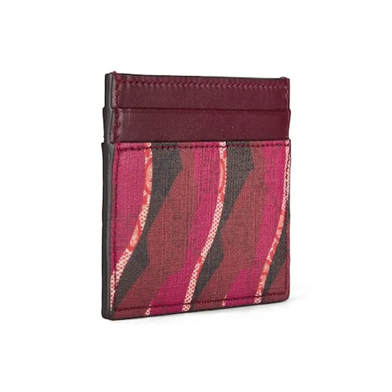 GUCCI GG Supreme Canvas Card Holder Women's Ancora Red-1