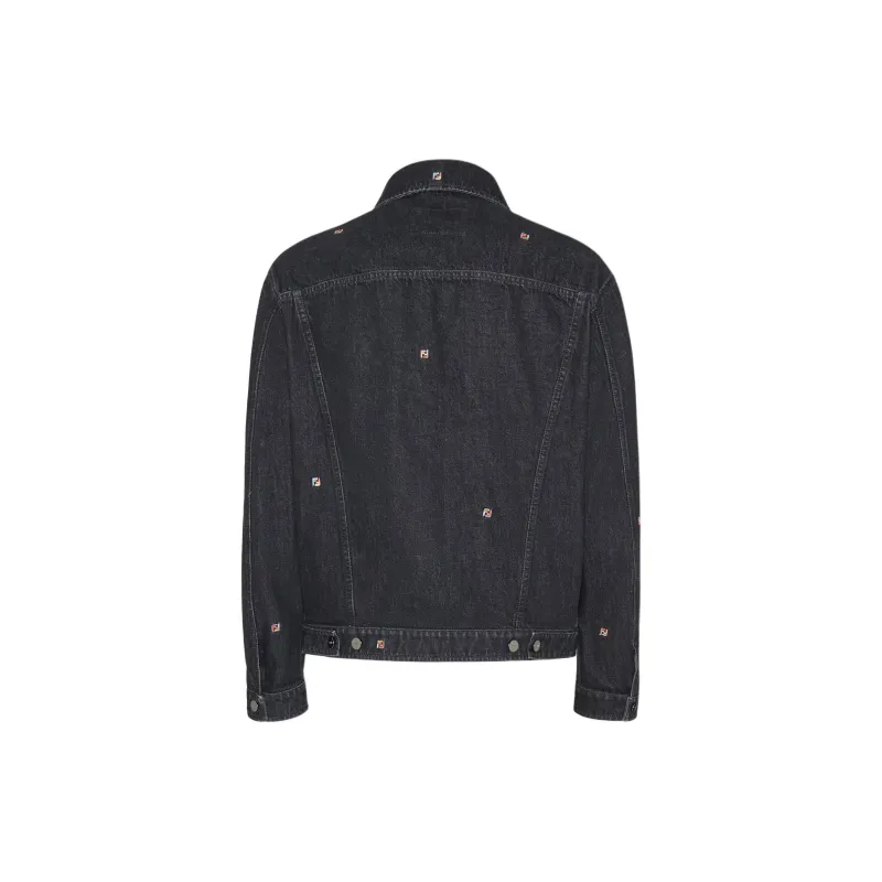 FENDI SS25 Denim Jacket Men's Gray-1