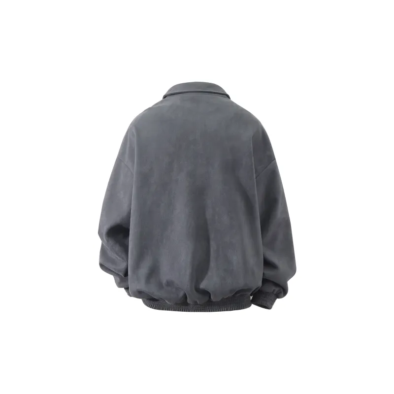 Tre Club Velvet-feel Coat Unisex-5