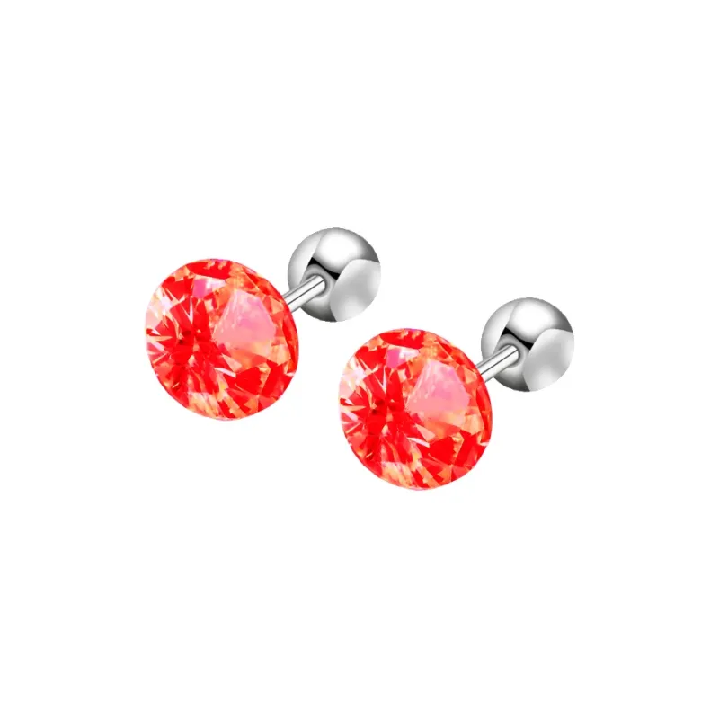 YUSHENGQING Alloy/Cubic Zirconia Stud Earrings Unisex-6
