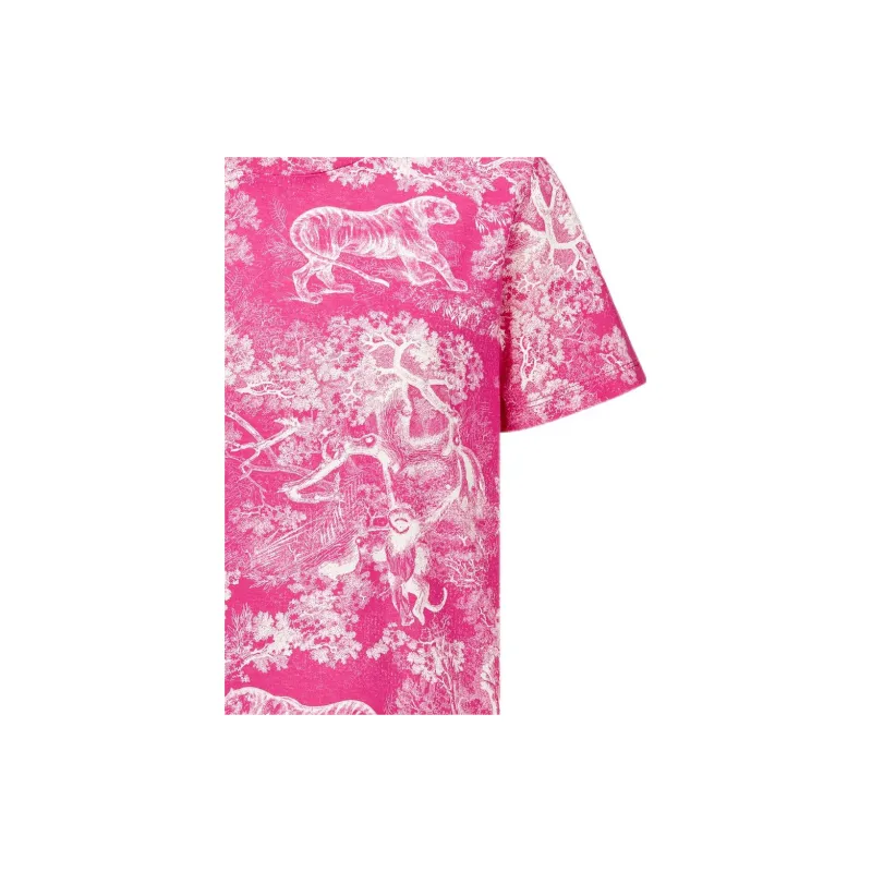 DIOR FW22 T Shirt Women's Bright Pink-2