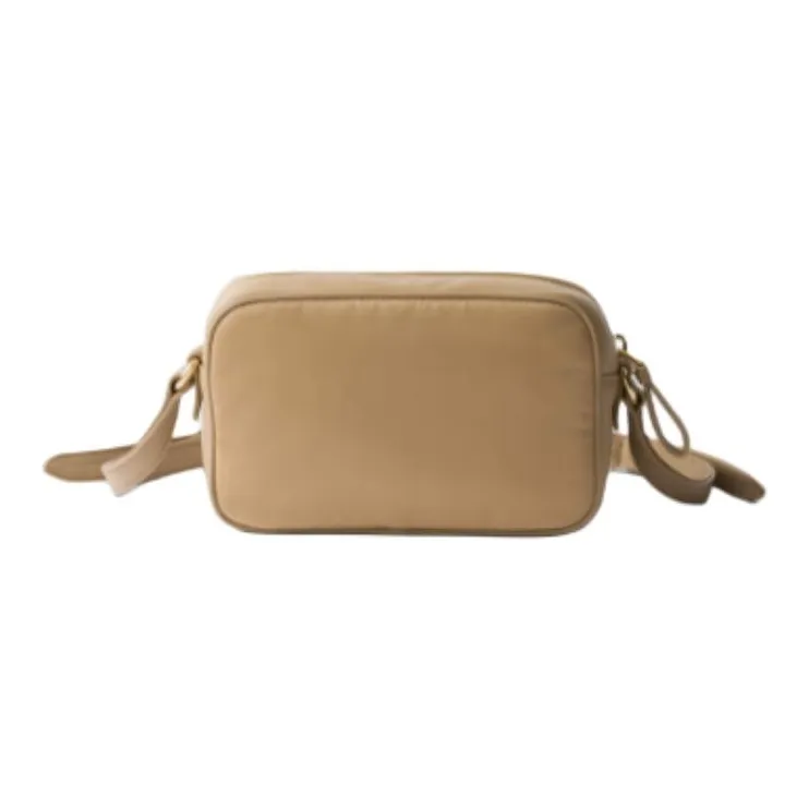 PRADA Re Nylon Recycled Nylon Shoulder Bag, Crossbody Bag Mini Women's Camel Brown-2