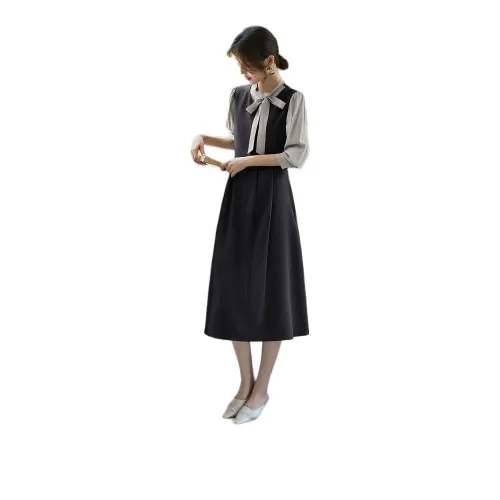XWI Long Sleeved Dress Women's Dark Gray