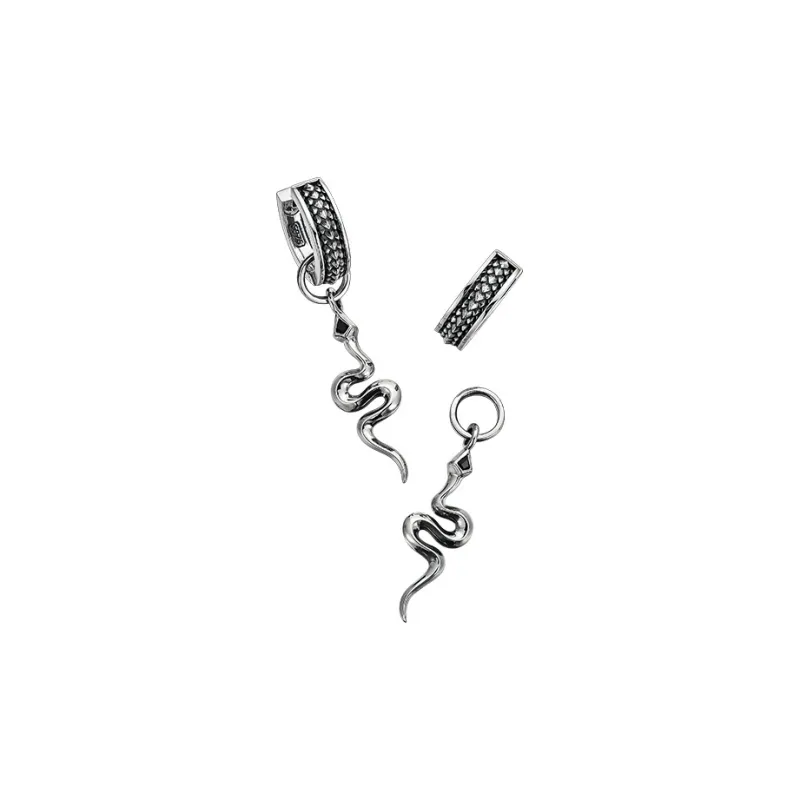 MYSH 925 Sterling Silver Earrings Men's-7