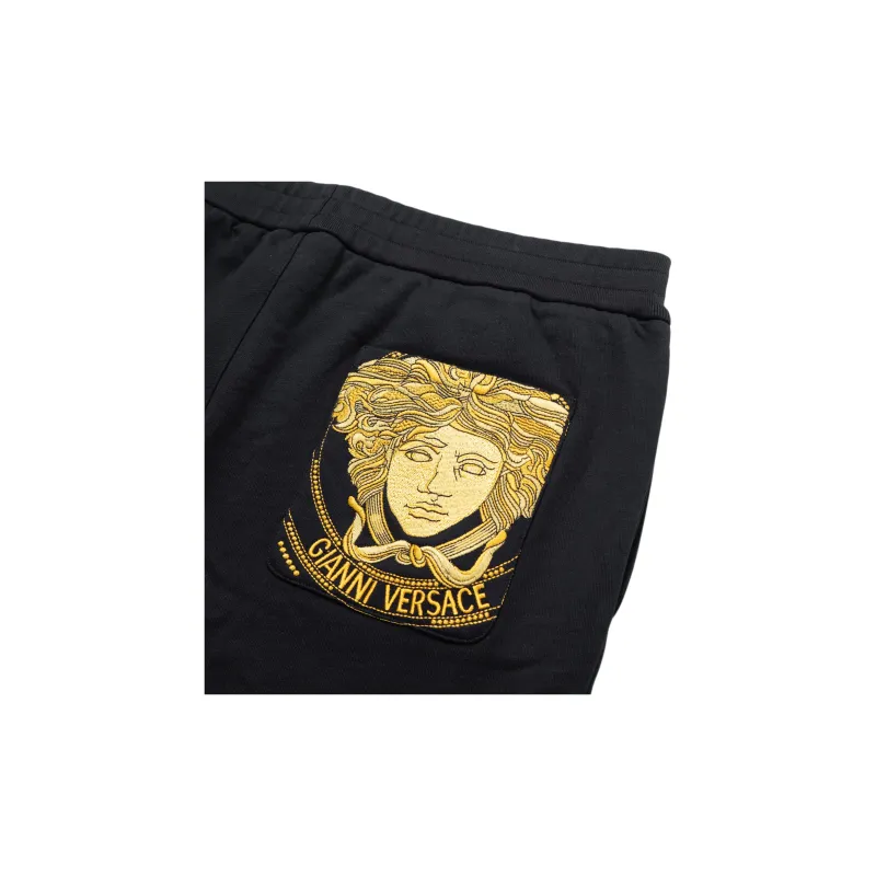 VERSACE Knitted Sweatpants Men Black - POIZON