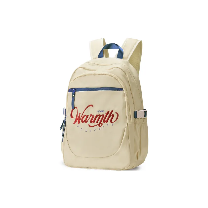 QRST Polyester Backpack Regular Unisex Apricot-1