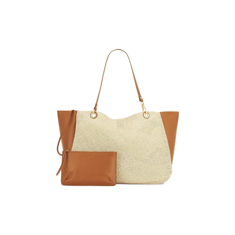 RAG&BONE Straw Woven Handbag Shoulder Bag Women's Beige-1