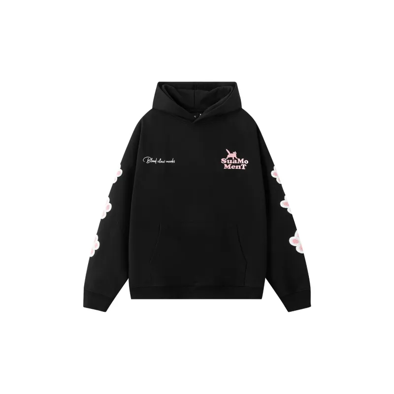 Suamoment Sweatshirt Spring And Fall American Trendy Couple Casual Hoodie Unisex-3