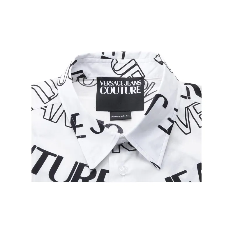 VERSACE JEANS COUTURE SS25 Shirt Men's White Black-4