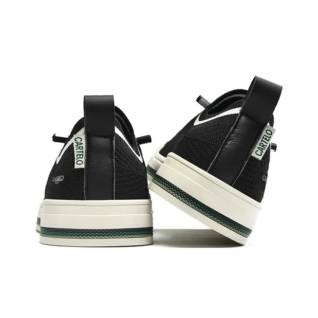 CARTELO Vintage Design Flyknit Shoes Low Top Casual Shoes Men's-21