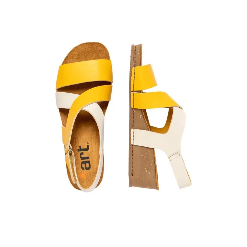 Art I LIVE Strap Sandals 4.5cm Women's Yellow-2