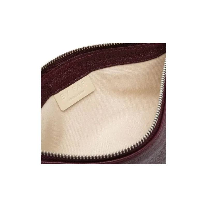 By Far Rachel Grain Leather Shoulder Bag, Handbag, Shoulder Bag Women's Red Brown-2
