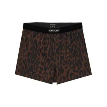 TOM FORD Leopard Printed Logo Waistband Boxers