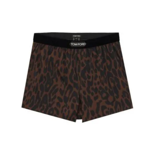 TOM FORD Leopard Printed Logo Waistband Boxers