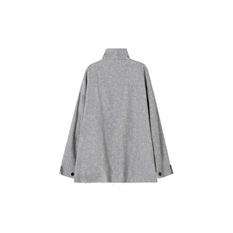 SOON FLOWER Jackets & Coats Unisex Stone Gray-1
