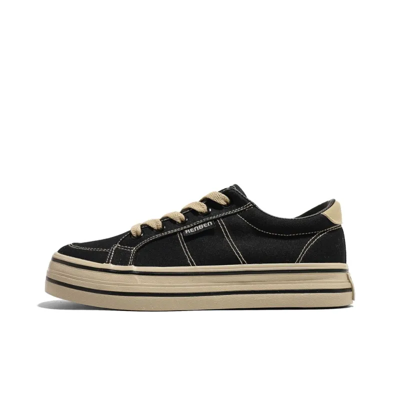 RENBEN Wear-resistant And Lightweight Low-Top Canvas Shoes Women's-0