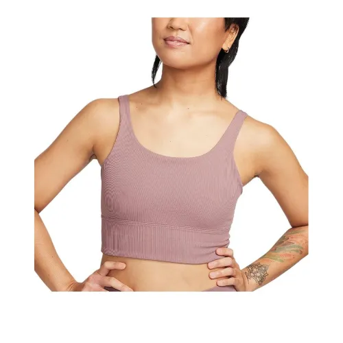 Nike Zenvy Rib Women's Light Support Non Padded Longline Sports Bra