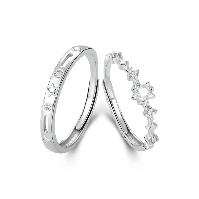 MIDNIGHT MOMENT S999 Silver Rings Unisex-0