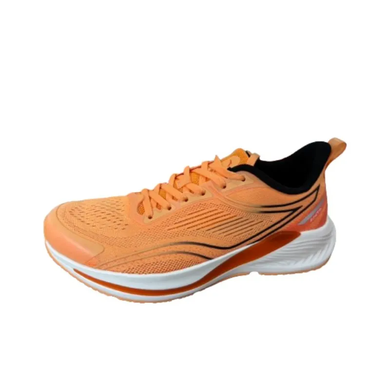 Anta Hydrogen Run 6th Generation Cushioning Abrasion Resistant Breathable Low Top Casual Running Shoes Men's Orange-0