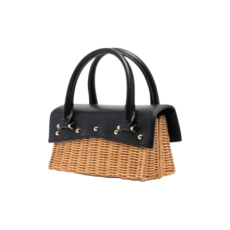 Patrizia Pepe Fly Bambi Straw Bag-1